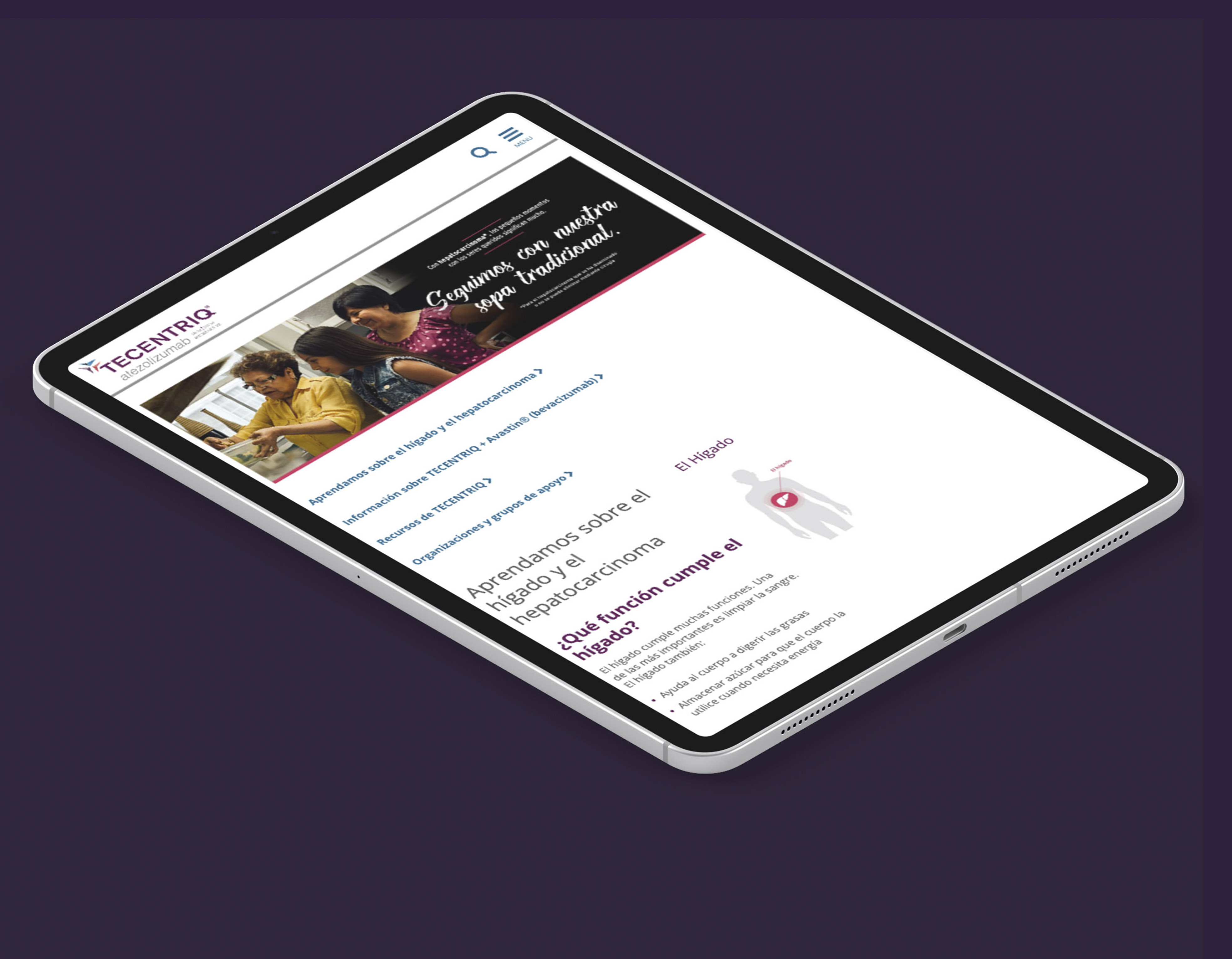 Tecentriq in Spanish on IPad